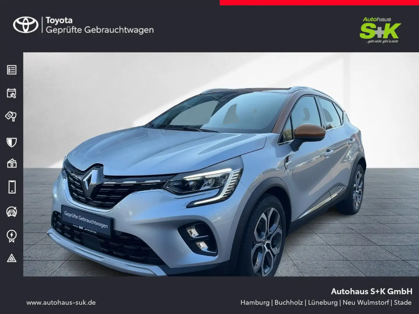 Renault Captur II 1.3 TCe 130+KLIMA+TEMPOMAT+NAVIGATION+ Argent - 1
