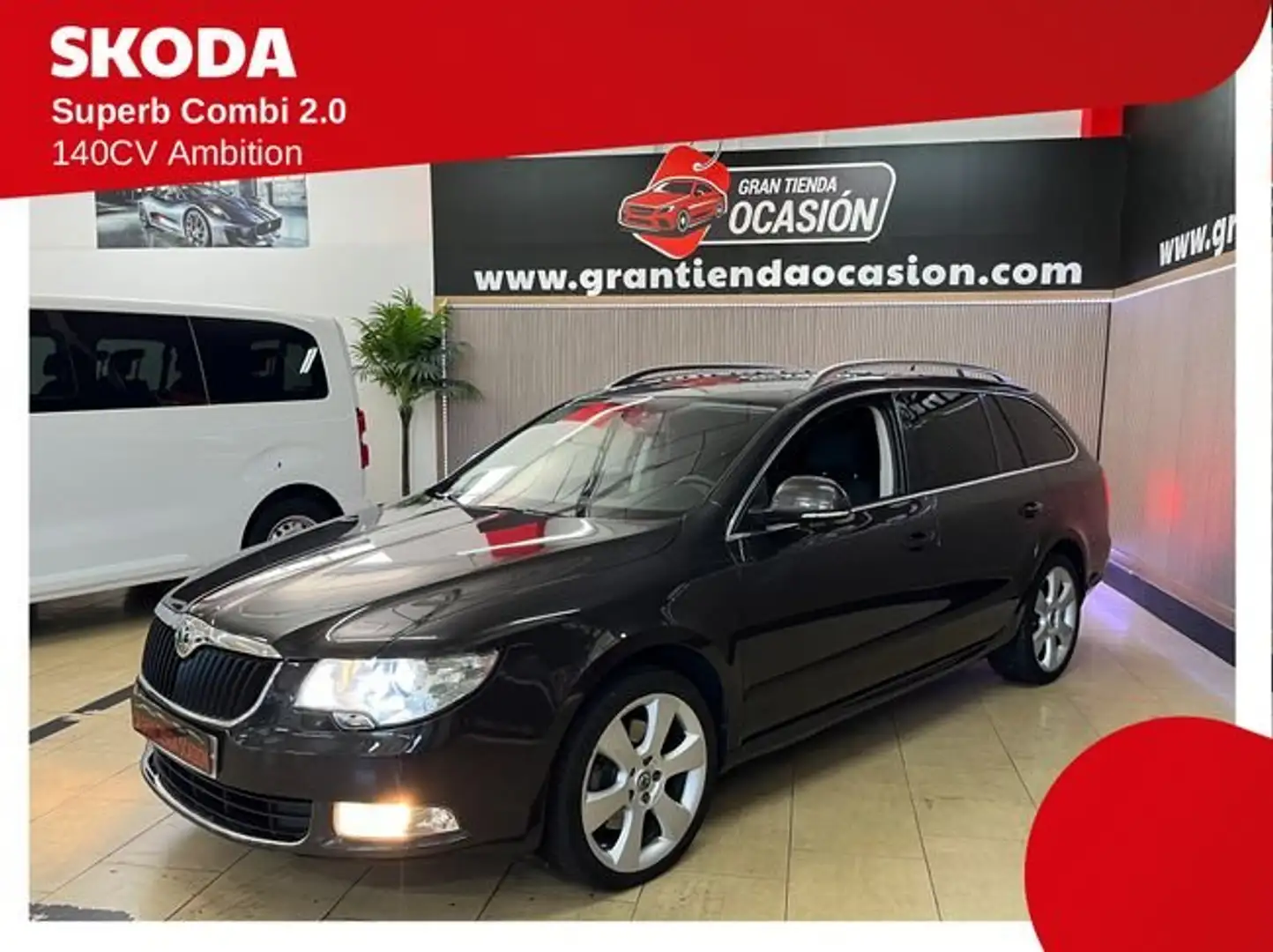 Skoda Superb Combi 2.0TDI PD Ambition Negro - 1