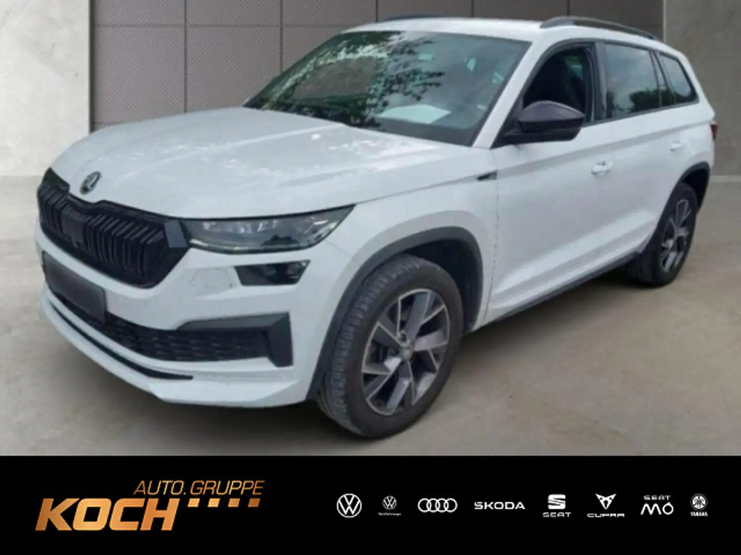 Skoda Kodiaq Sportline 2.0 TDI DSG 4x4 *NAVI*AHK*LED* Weiß - 1