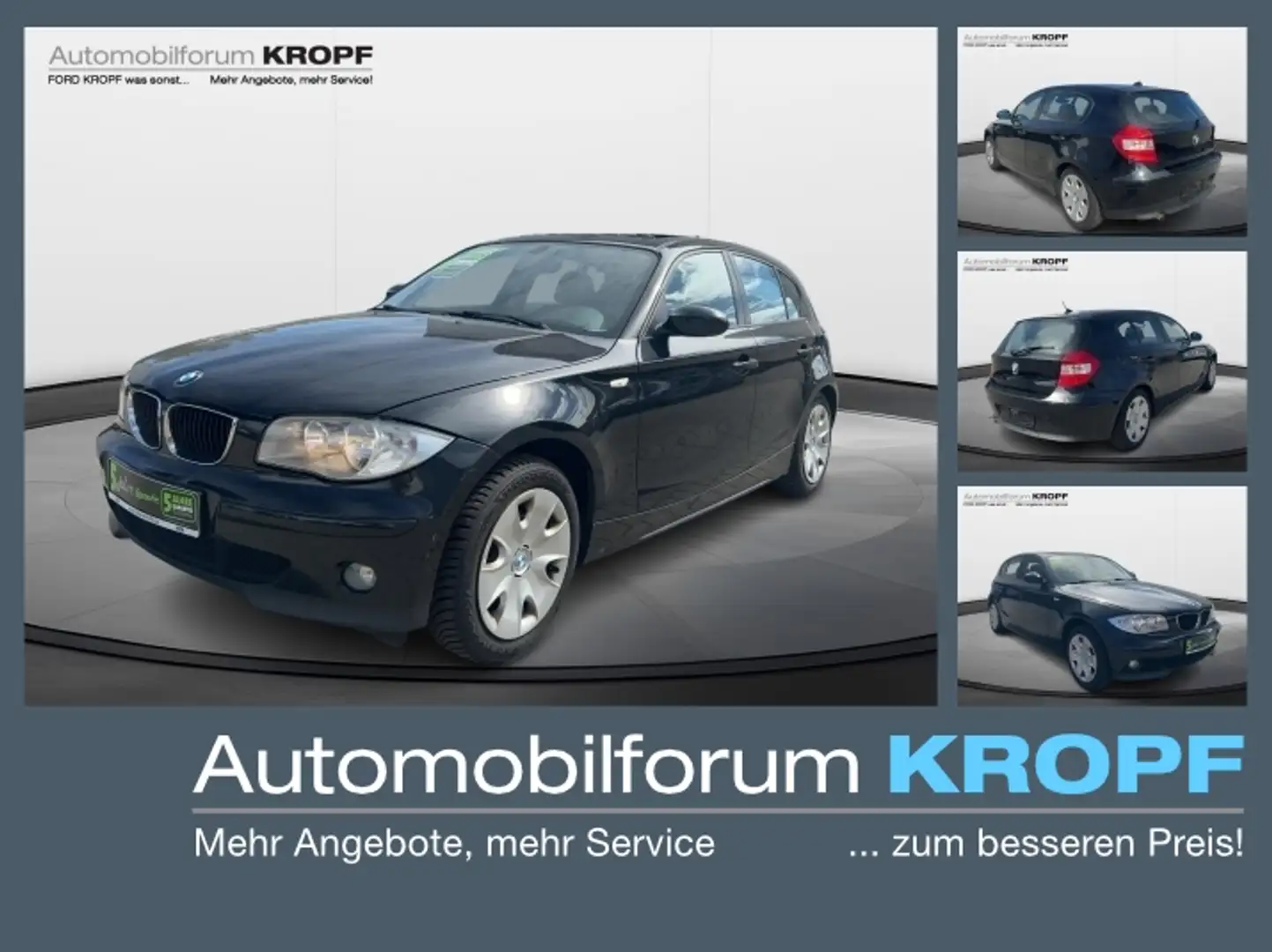 BMW 118 i SCHIEBED. ADVTP. PDC SD KLIMA 8fa. Bereift Zwart - 1