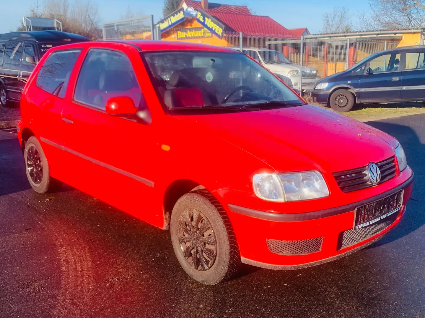 Volkswagen Polo 6N 1,0"SERVOLENKUNG"HU-AU NEU" Rosso - 1