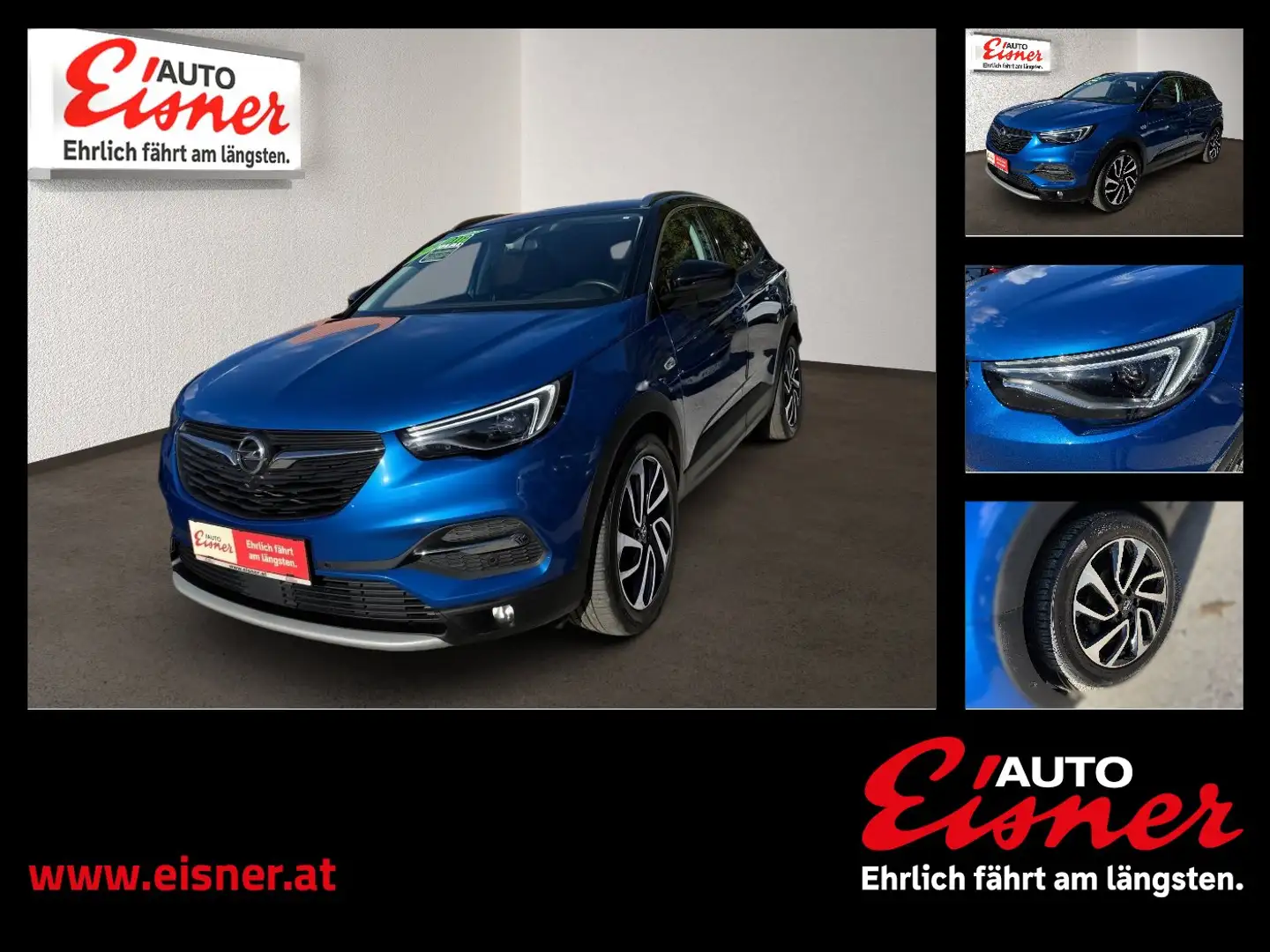 Opel Grandland X 1.6 CDTI Ultimate 2xKlima 360 AUT LM Blau - 1
