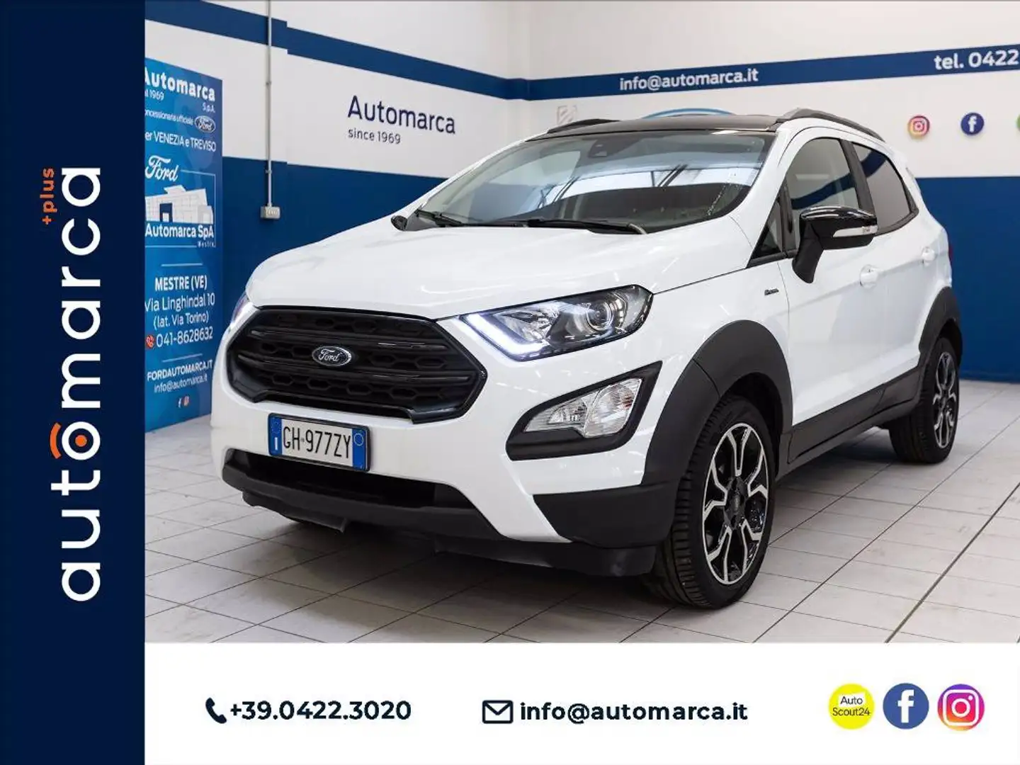 Ford EcoSport 1.0 ecoboost Active s&s 125cv Bianco - 1