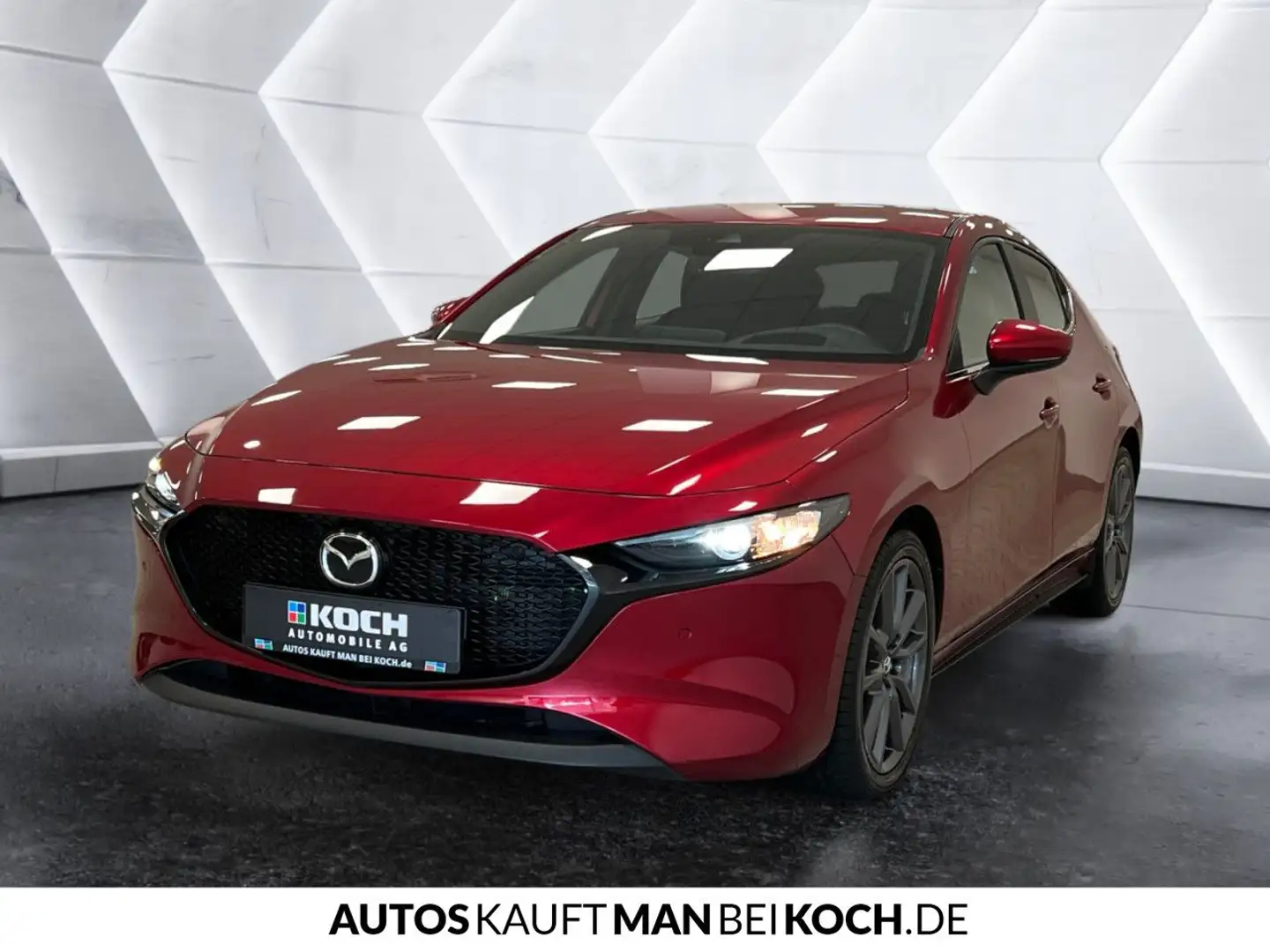 Mazda 3 SKY-G 2.0 122PS MHybrid 6AG Voll-LED NAVI ACC! Rot - 2