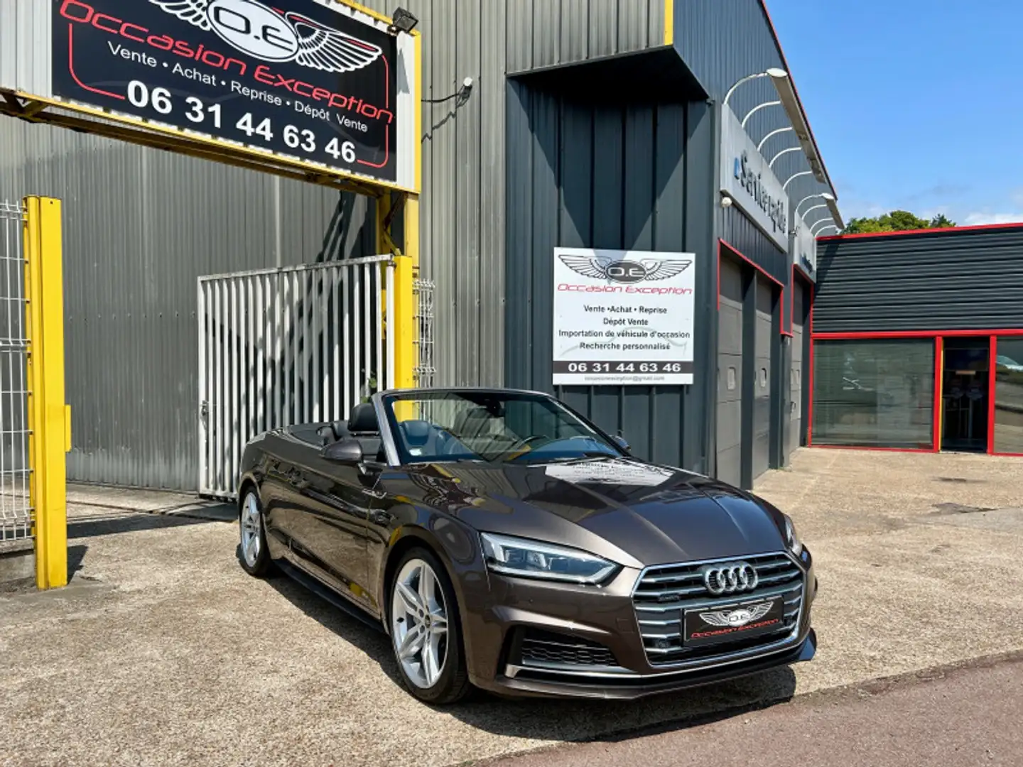Audi Cabriolet 3.0 TDI 218CH S LINE QUATTRO S TRONIC 7 Brun - 1