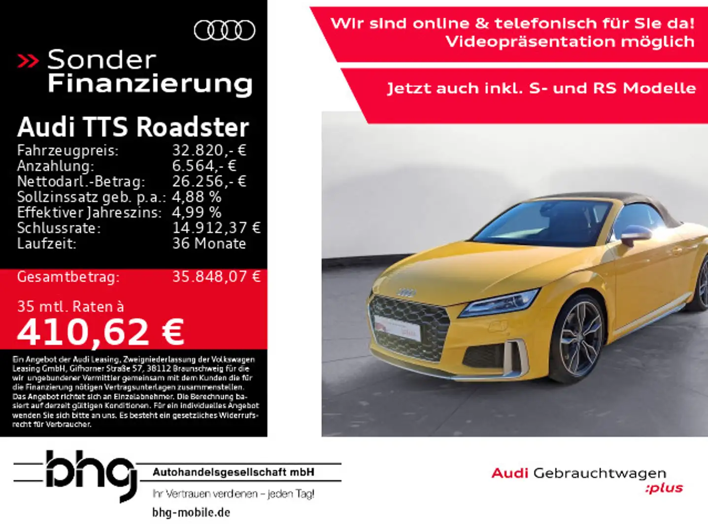 Audi TTS TFSI quattro S-tronic 19 Zoll, Navi Giallo - 1