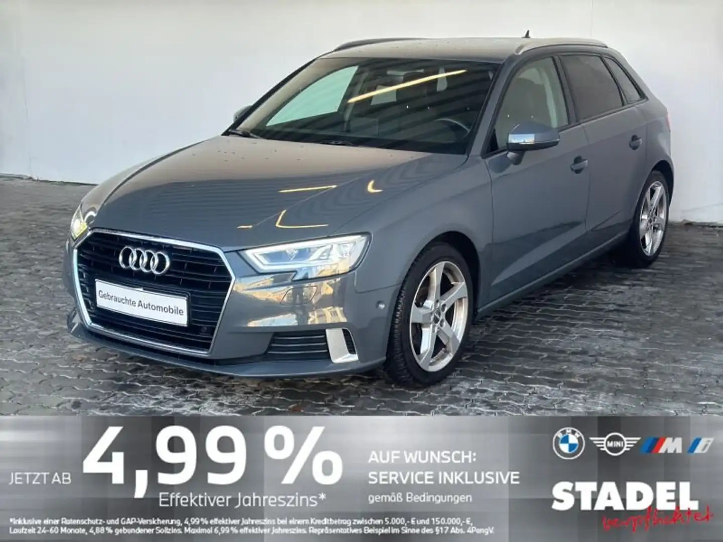 Audi A3 30 TDI Sportback Navi.LED.FK.Sitz+Standheiz Grau - 1