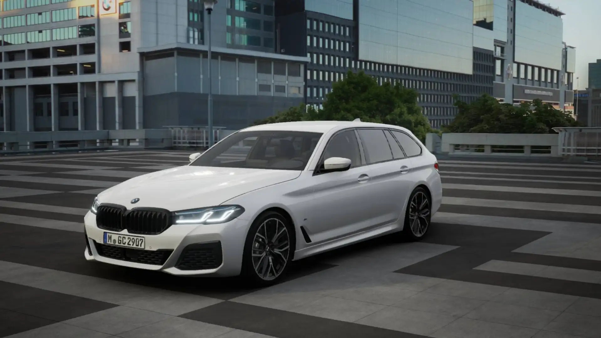 BMW 530 i xDrive Touring ///M Sport ACC Laser AHK HUD Weiß - 1