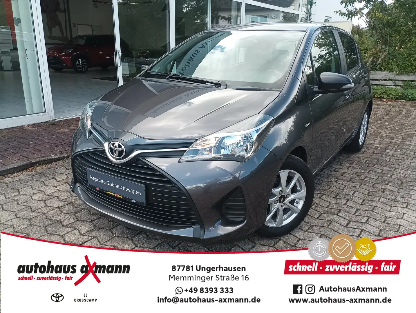 Toyota Yaris 1.0 VVT-i Cool&Sound Grau - 1