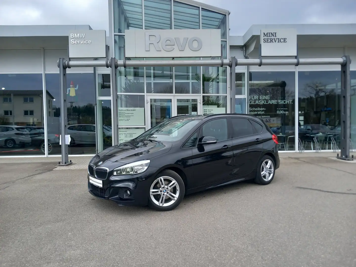 BMW 218 i Active Tourer MSport LED Parkass Navi SHZ Noir - 1