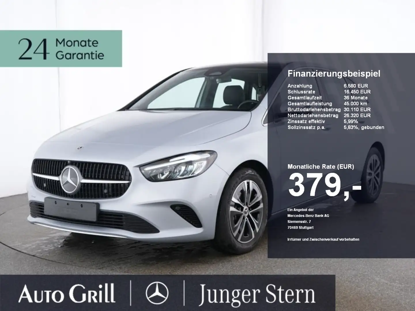 Mercedes-Benz B 200 Progressive Pano DistronicOD KeyGO Kamera Zilver - 1