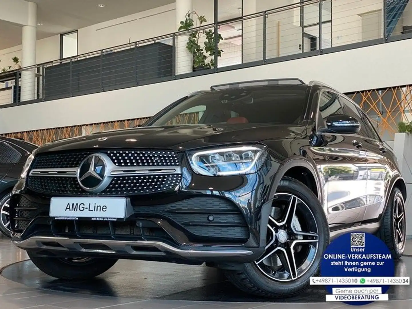 Mercedes-Benz GLC 200 4M AMG-Line WideS Carbon Pano Burm. DTR+ Fekete - 1