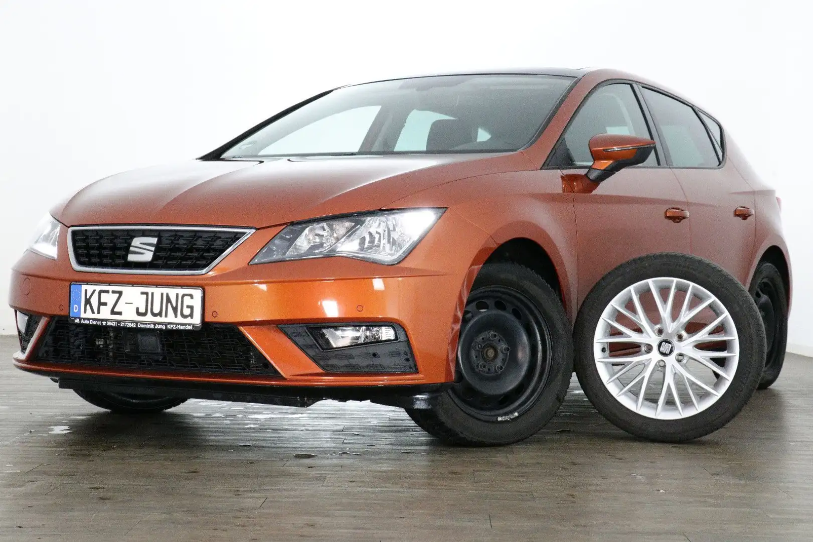 SEAT Leon Style/Schiebedach/8xbereift/Euro6 uvm. Orange - 1