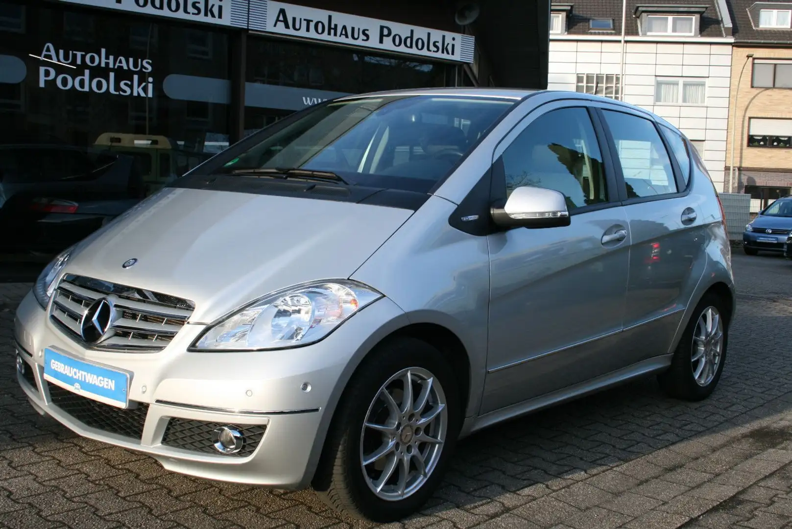 Mercedes-Benz A 160 | 64 TKm|Allwetterr.| Tüv Neu| Scheckheft Silber - 1
