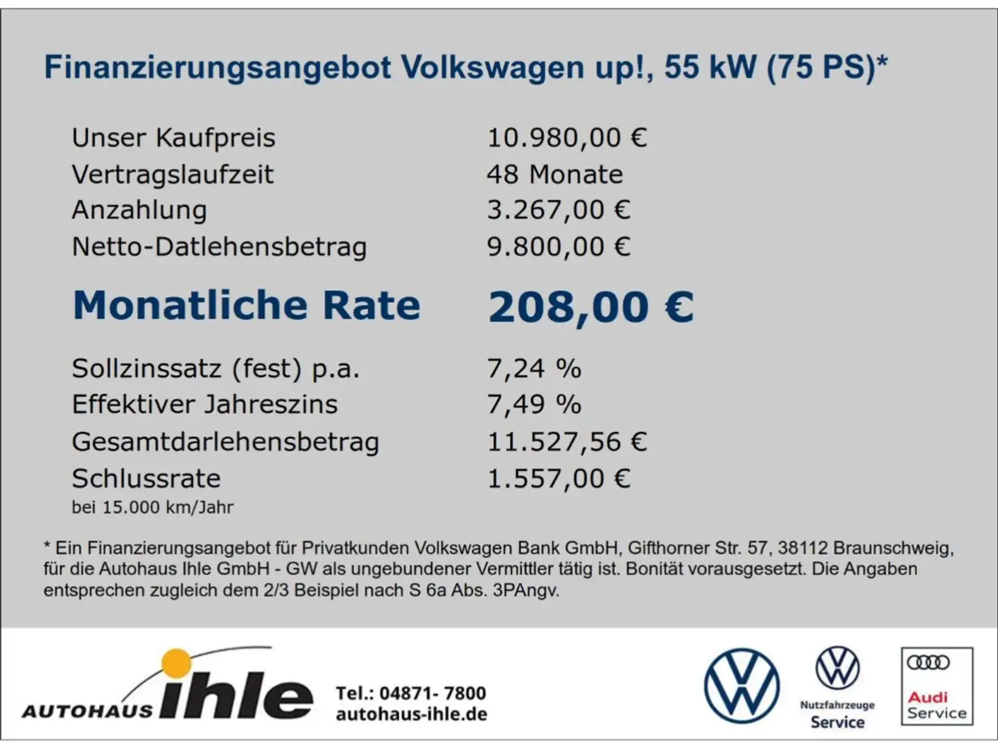 Volkswagen up! high 1,0 BLUETOOTH+TEMPOMAT+KLIMAANLAGE Modrá - 2