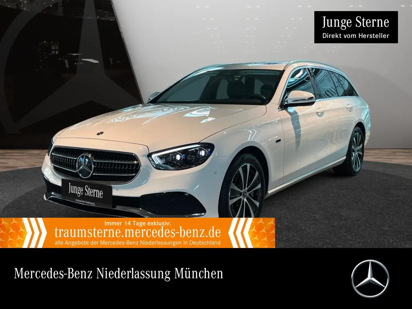 Mercedes-Benz E 300 e T AVANTG+AHK+MULTIBEAM+KAMERA+TOTW+9G Weiß - 1