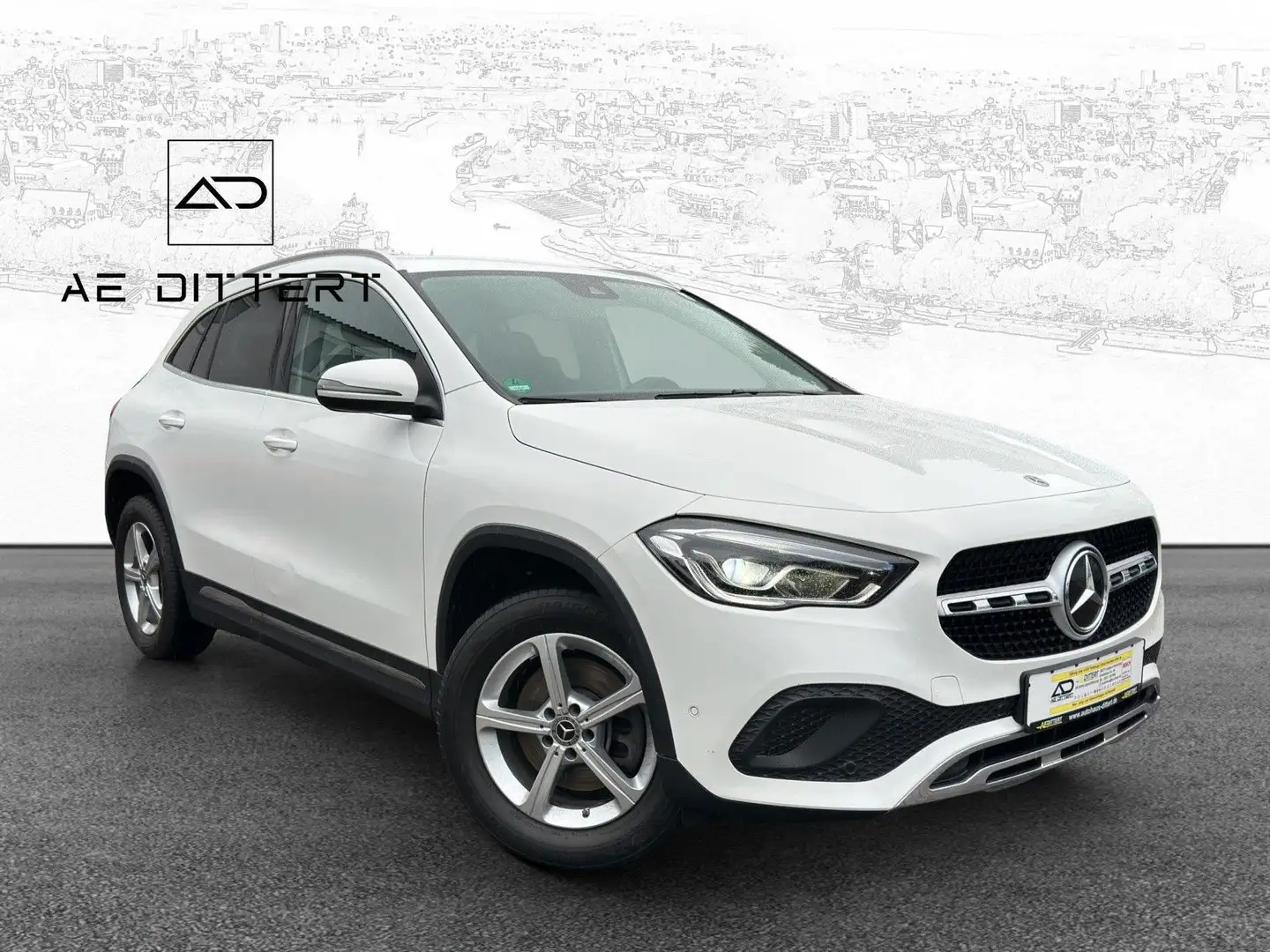 Mercedes-Benz GLA 220 d Progressive MBUX+Navi+CarPlay+1 Hand+ Weiß - 2