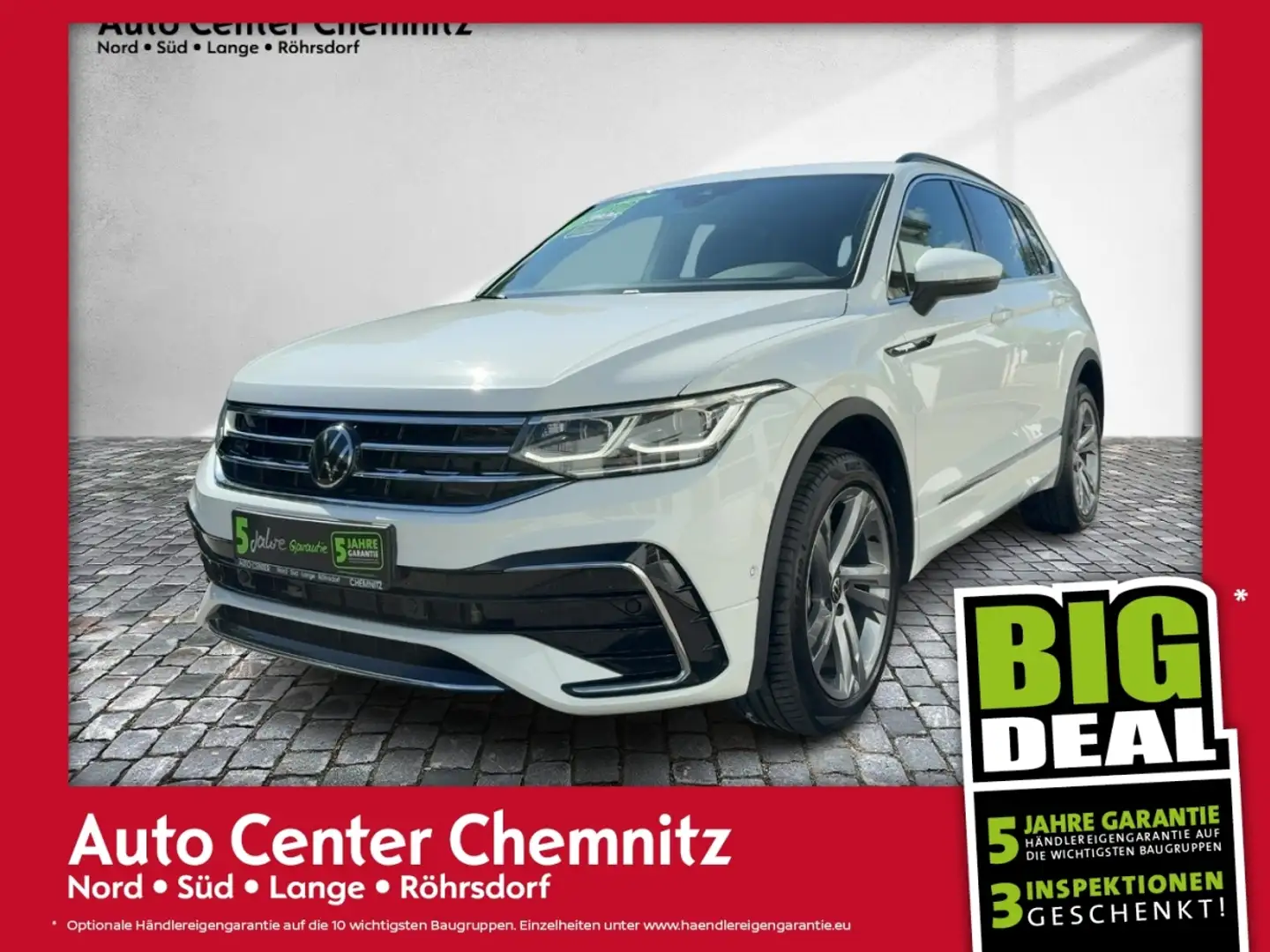 Volkswagen Tiguan 2.0 TDI DSG 4M R-Line LED/PanoSD/Navi/AHK Blanc - 1