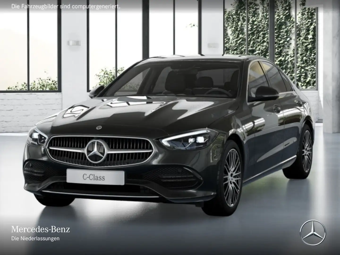 Mercedes-Benz C 180 AVANTG+360+LED+TOTW+KEYLESS+9G Grau - 2