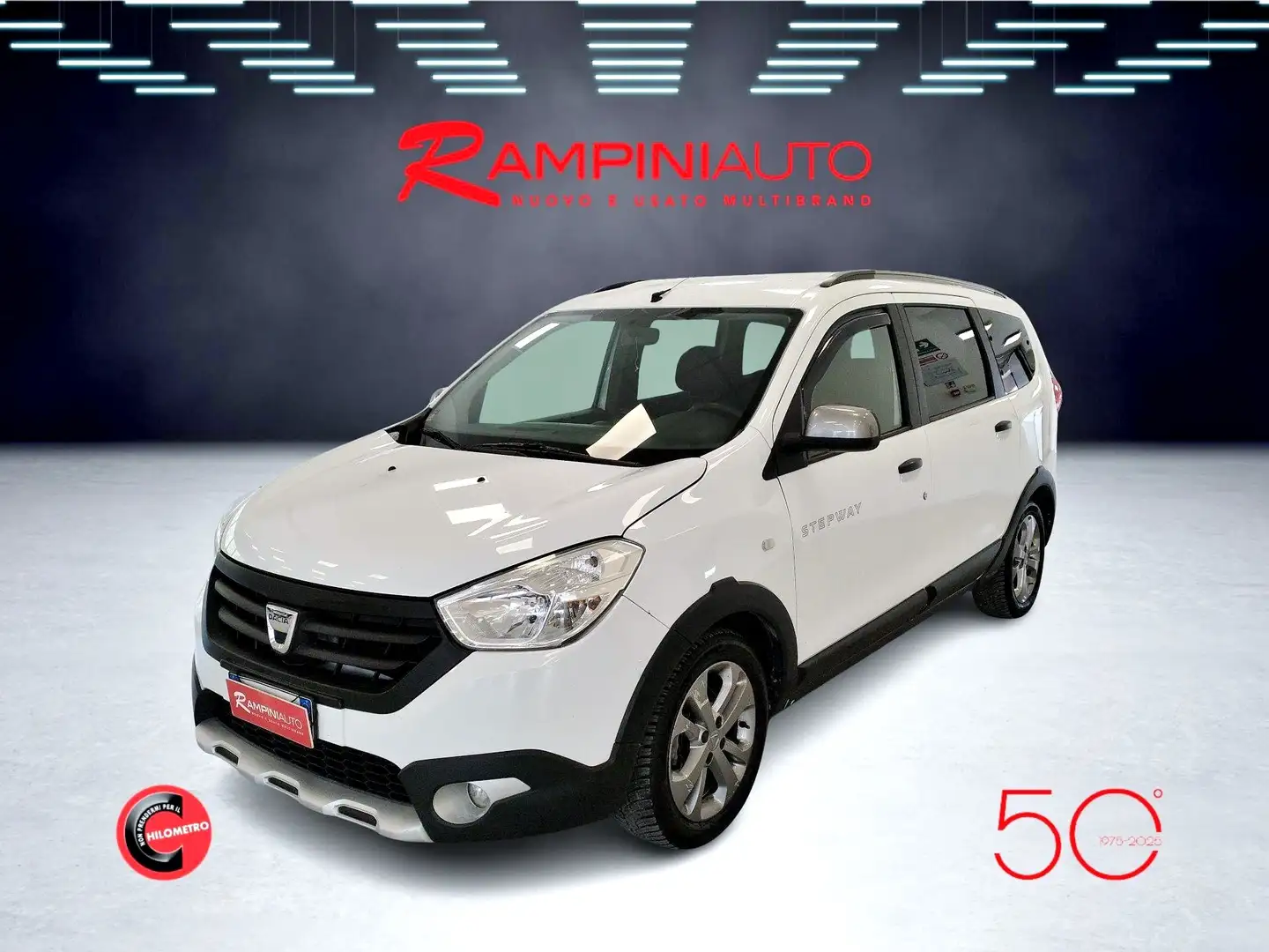 Dacia Lodgy Stepway 1.5 dCi 7 posti Pronta Consegna Bianco - 2