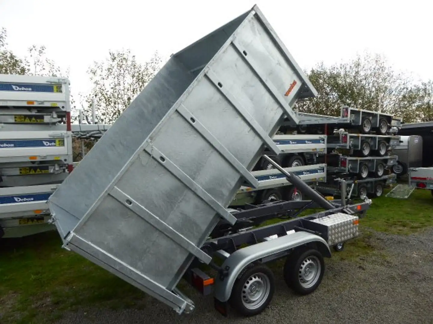 Vezeko KONOS Muldenanhänger ELEKTRO + Funk FB 3,5 t Grau - 2