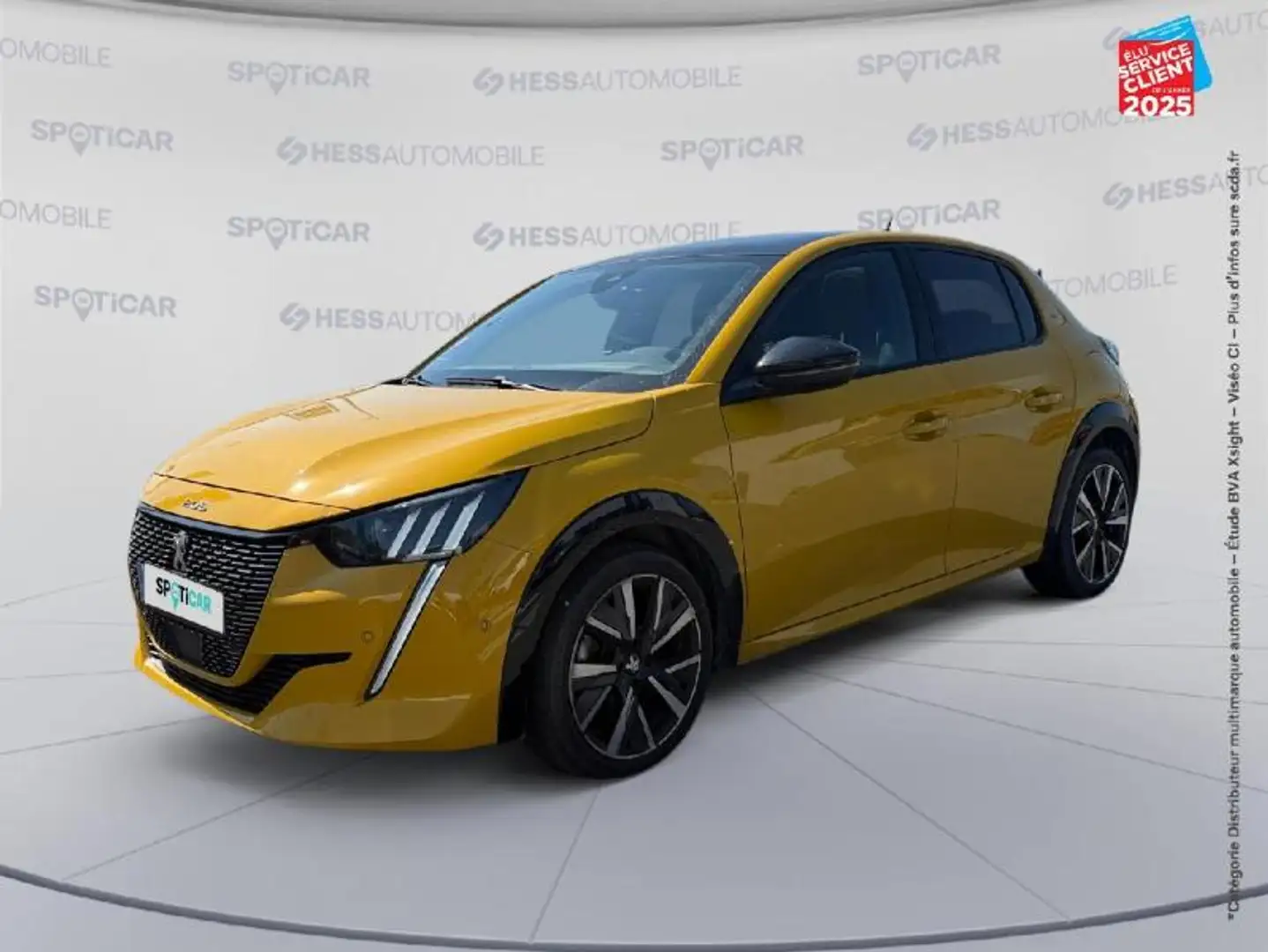Peugeot 208 1.2 PureTech 130ch S/S GT EAT8 Tpano GPS Camera Ca Jaune - 1