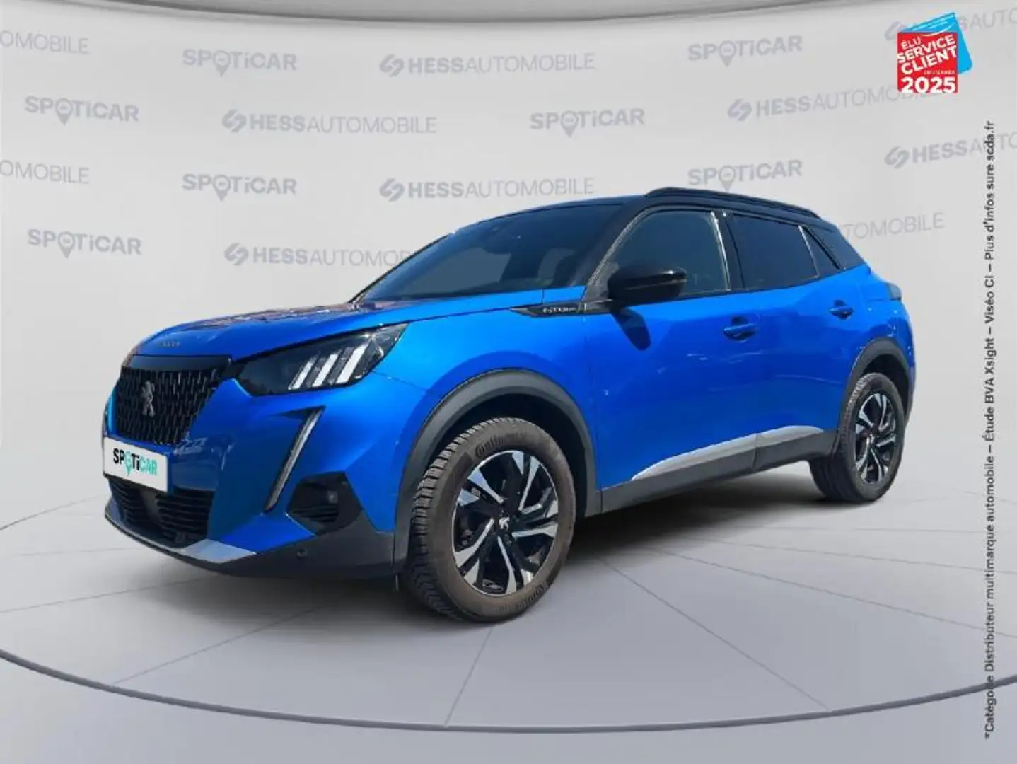 Peugeot 2008 1.2 PureTech 130ch S\u0026S GT Line EAT8 7cv Bleu - 1