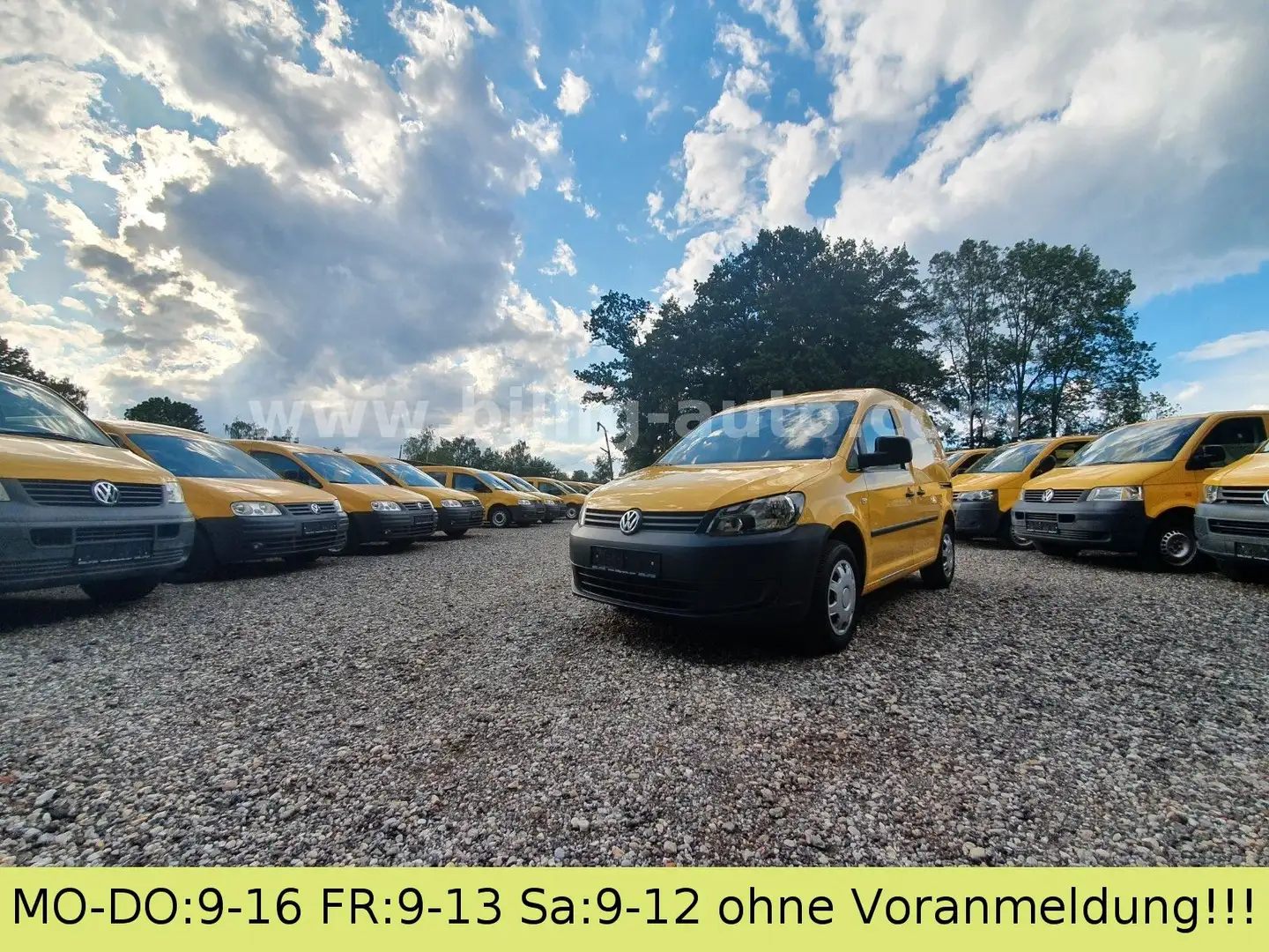 Volkswagen Caddy 2.0 SDI*1.Hand*2-Sitzer*2xSchiebetüre Gelb - 2