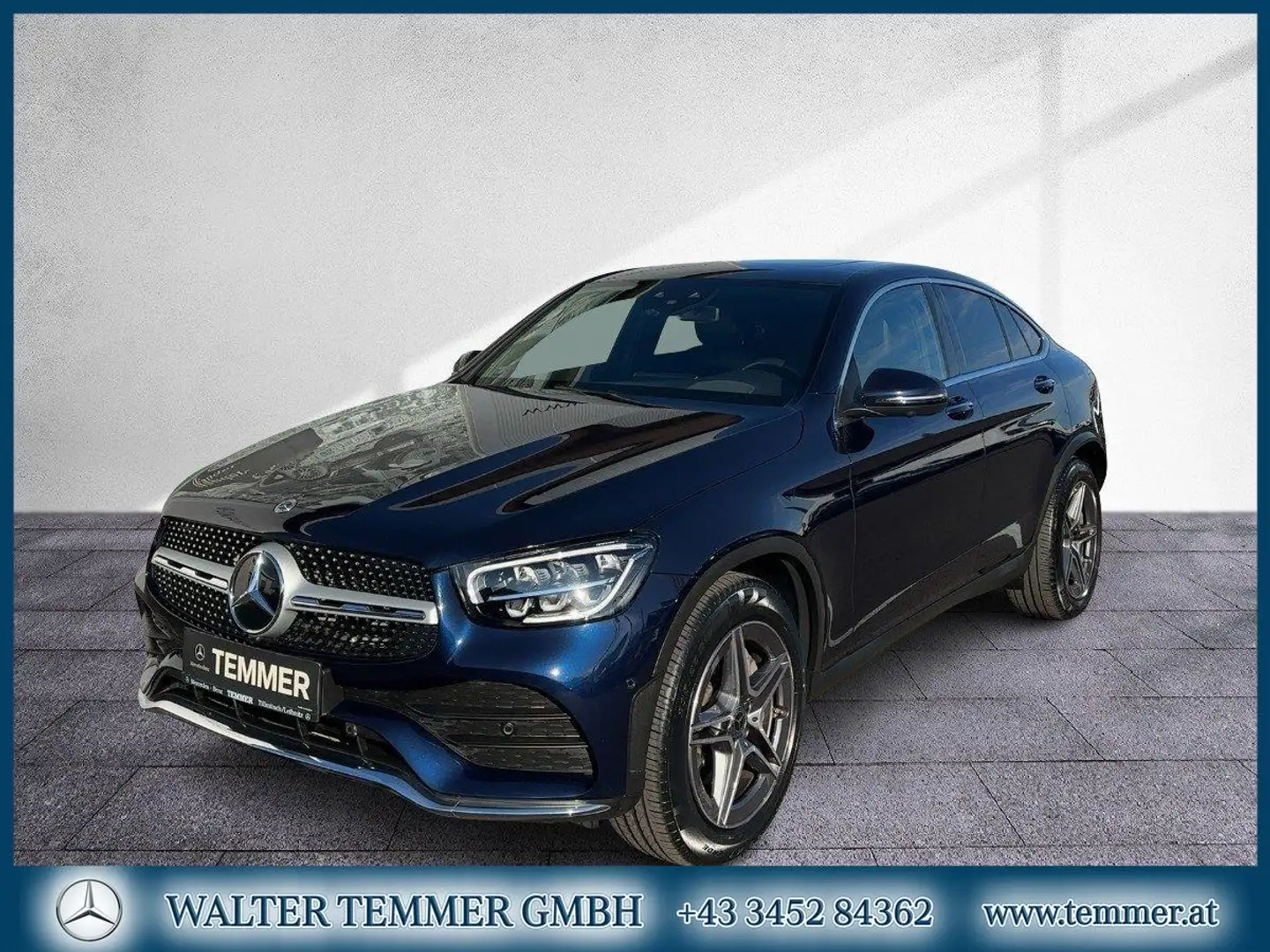 Mercedes-Benz GLC 300 de 4M Coupé AMG Prem+ Distr Pano Head up Blau - 1