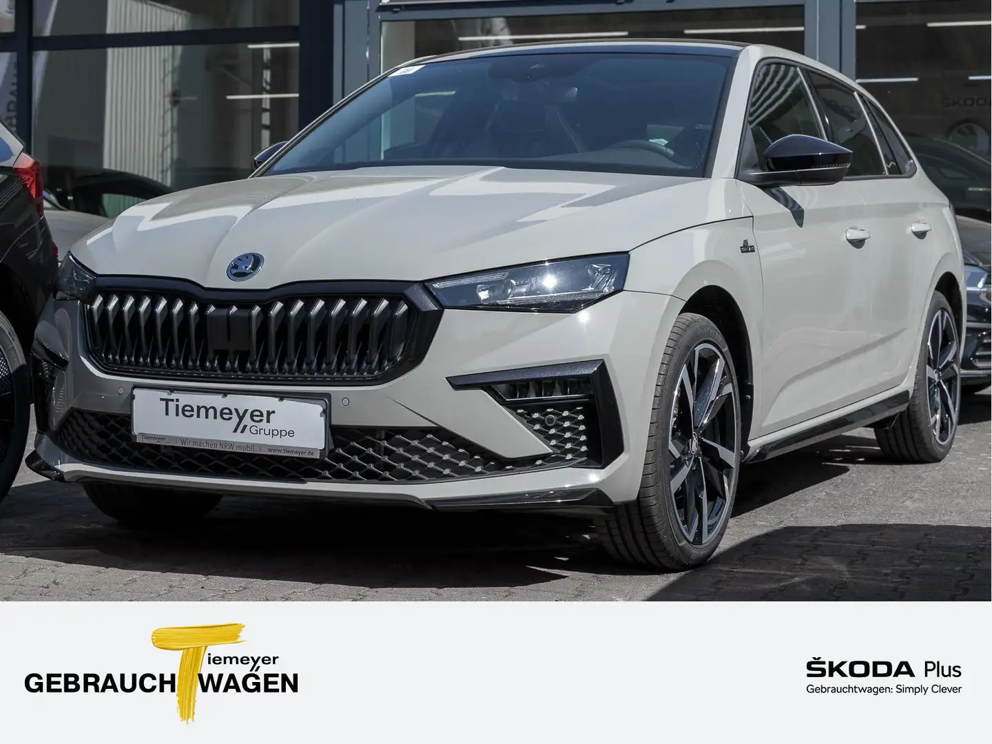 Skoda Scala 1.0 TSI DSG MONTE CARLO LM18 PANO MATRIX V Grijs - 1