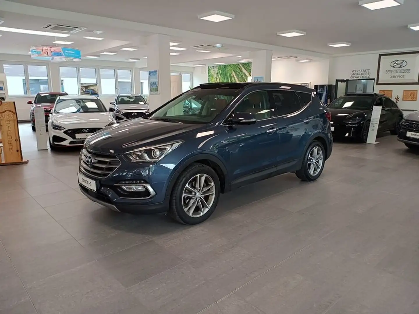 Hyundai SANTA FE Platin 2,2 CRDi DCT 4WD *Händlerpreis* Modrá - 2