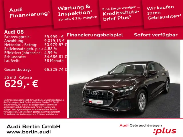 Audi Q8 50 TDI qu.tiptr. LED 360°K NAVI HUD AIR