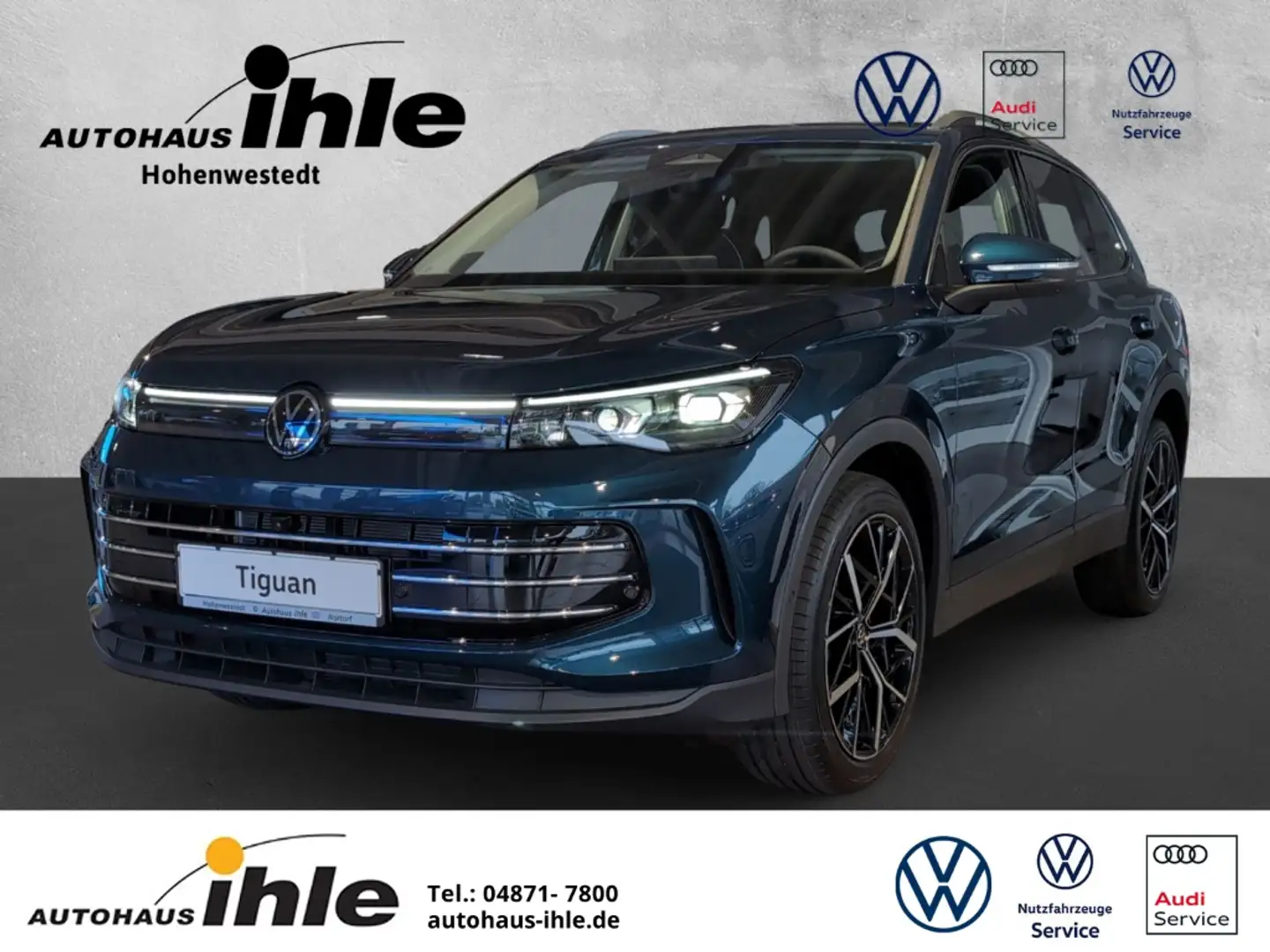 Volkswagen Tiguan 2,0 TDI DSG Elegance PANO.DACH+MATRIXLED+AHK Kék - 1