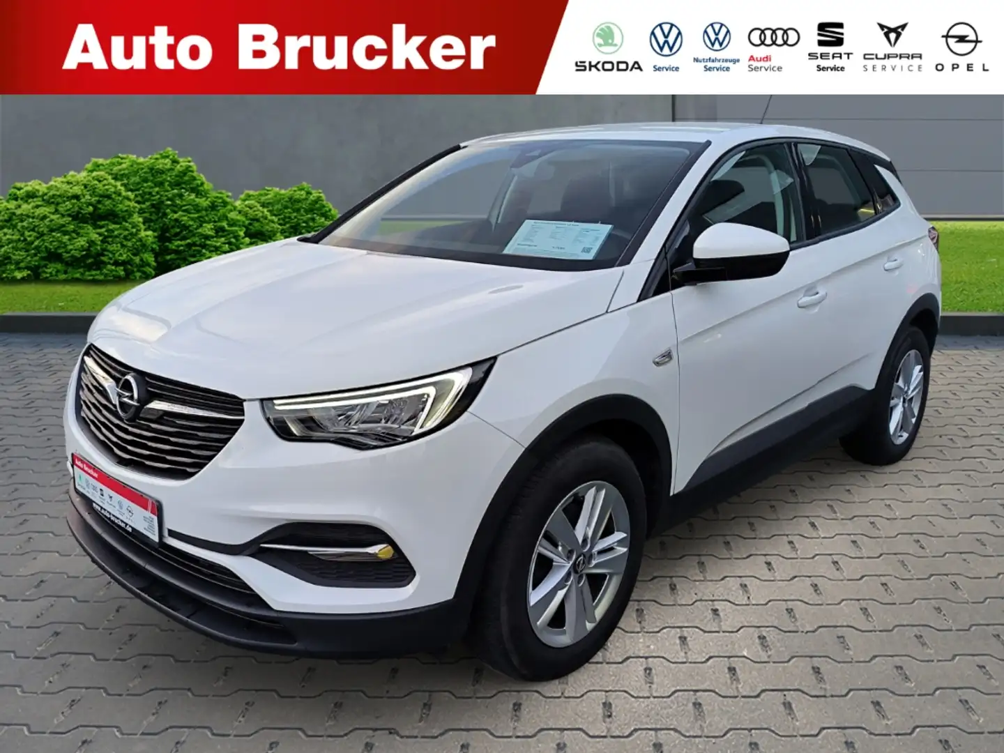 Opel Grandland X Edition 1.2 Turbo+Alufelgen+Klimaanlage+Parksens Blanco - 1