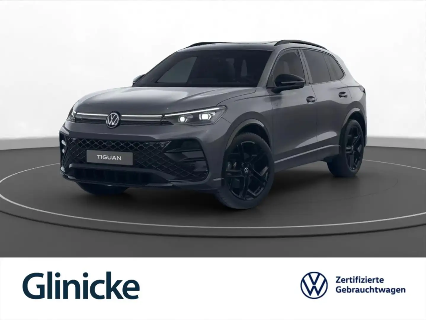 Volkswagen Tiguan 2.0 TDI 4M R-Line AHK Pano Matrix LM 20" Leder Hea Grau - 1