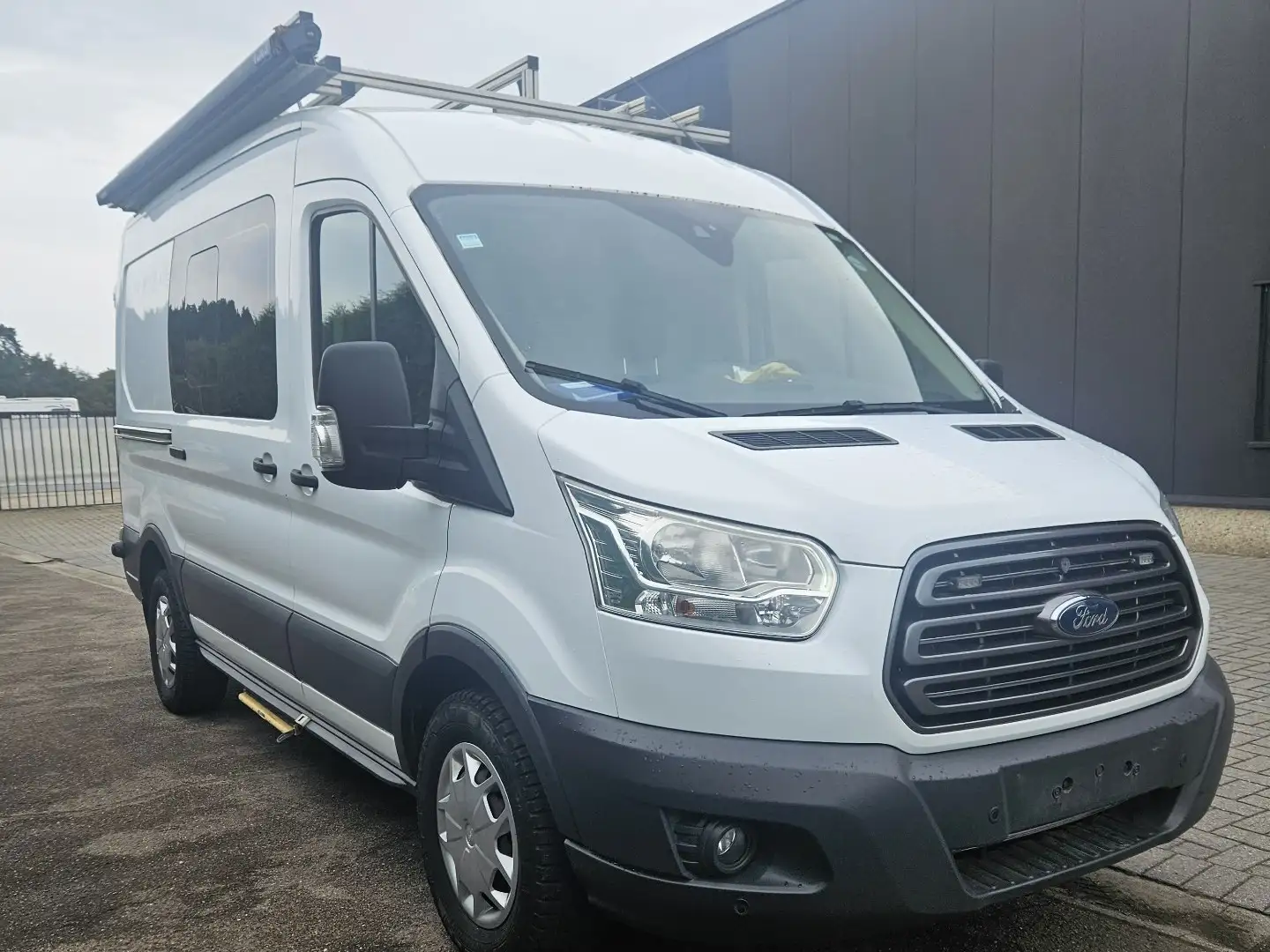 Ford Transit 350 L2H2 CAMERA 1EIGENAAR BTW DAKDRAGER REKKEN Wit - 2