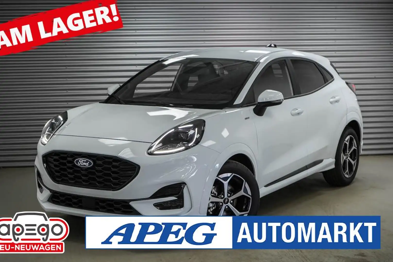 Ford Puma 1,0 EcoBoost MHEV AT ST-Line Weiß - 1