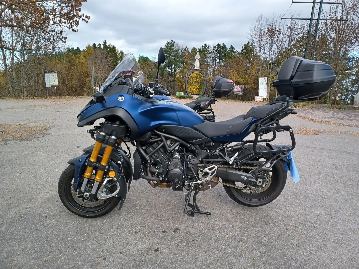 Yamaha Niken bauletto, borse laterali, specchietto supplementar Azul - 1