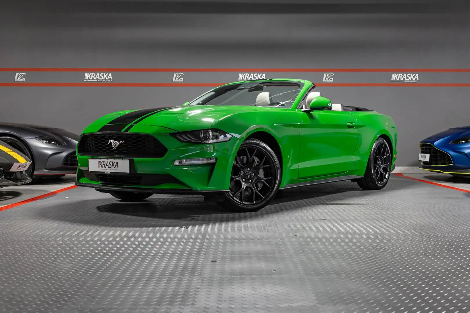 Ford Mustang 2.3 EcoBoost Cabrio LED B&O Active Sound Grün - 2
