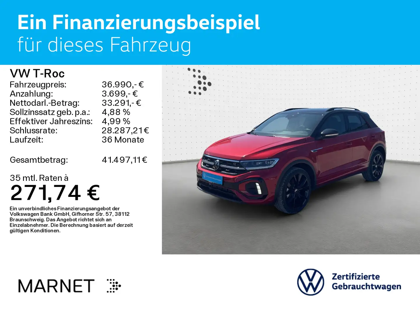 Volkswagen T-Roc 2.0 TSI R-Line Black Style 4Motion Navi*DC Rot - 2