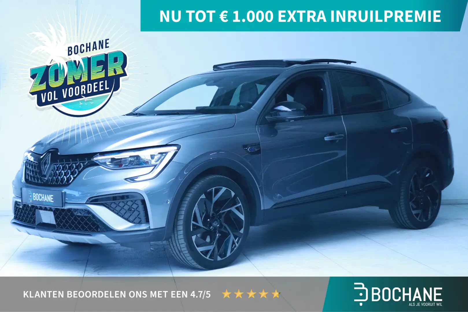 Renault Arkana 1.6 E-Tech full hybrid 145 esprit Alpine Schuifdak Grijs - 1