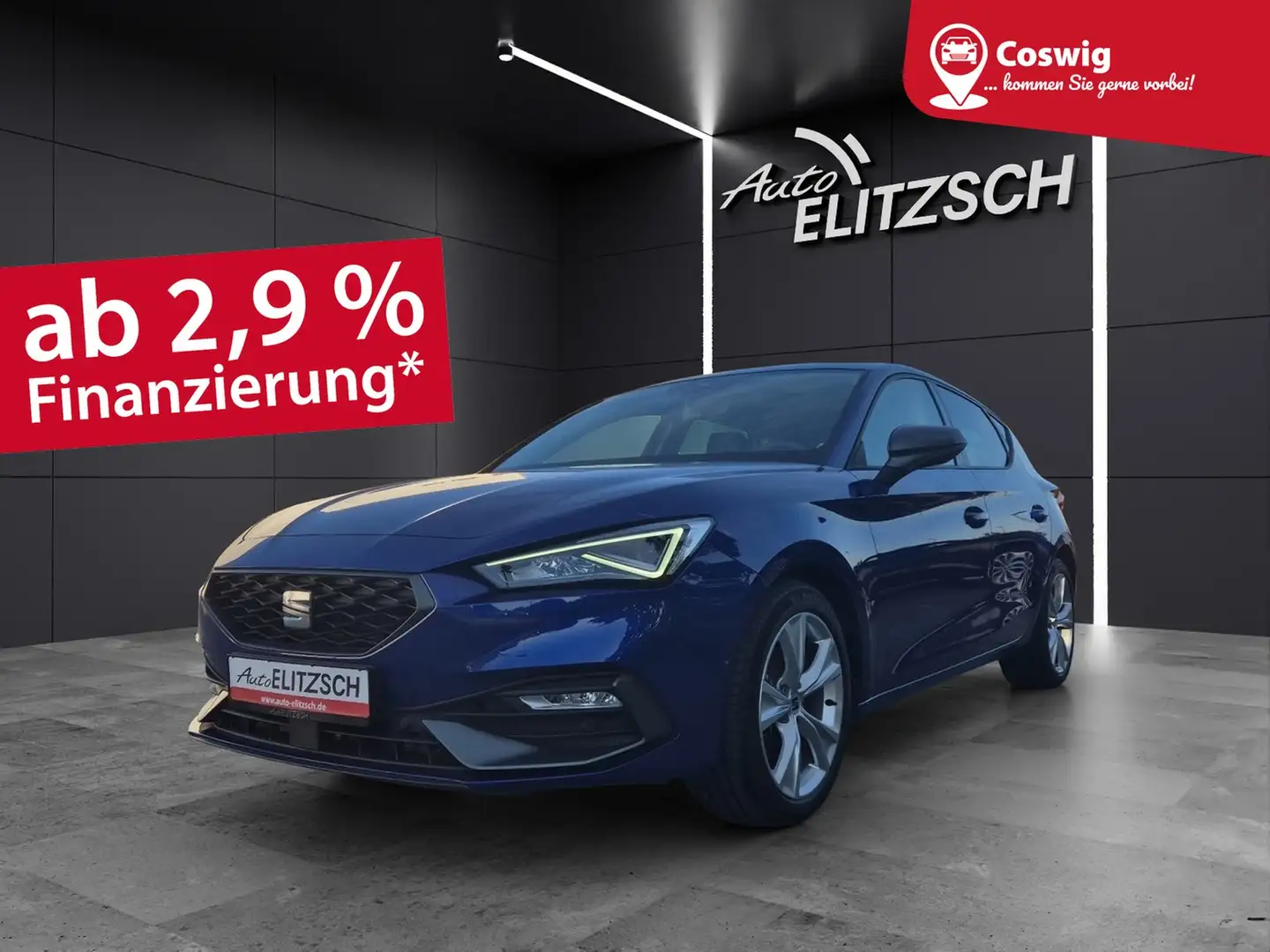 SEAT Leon TSI FR-Line LED Navi ACC Park-Assist SH LM Blau - 1