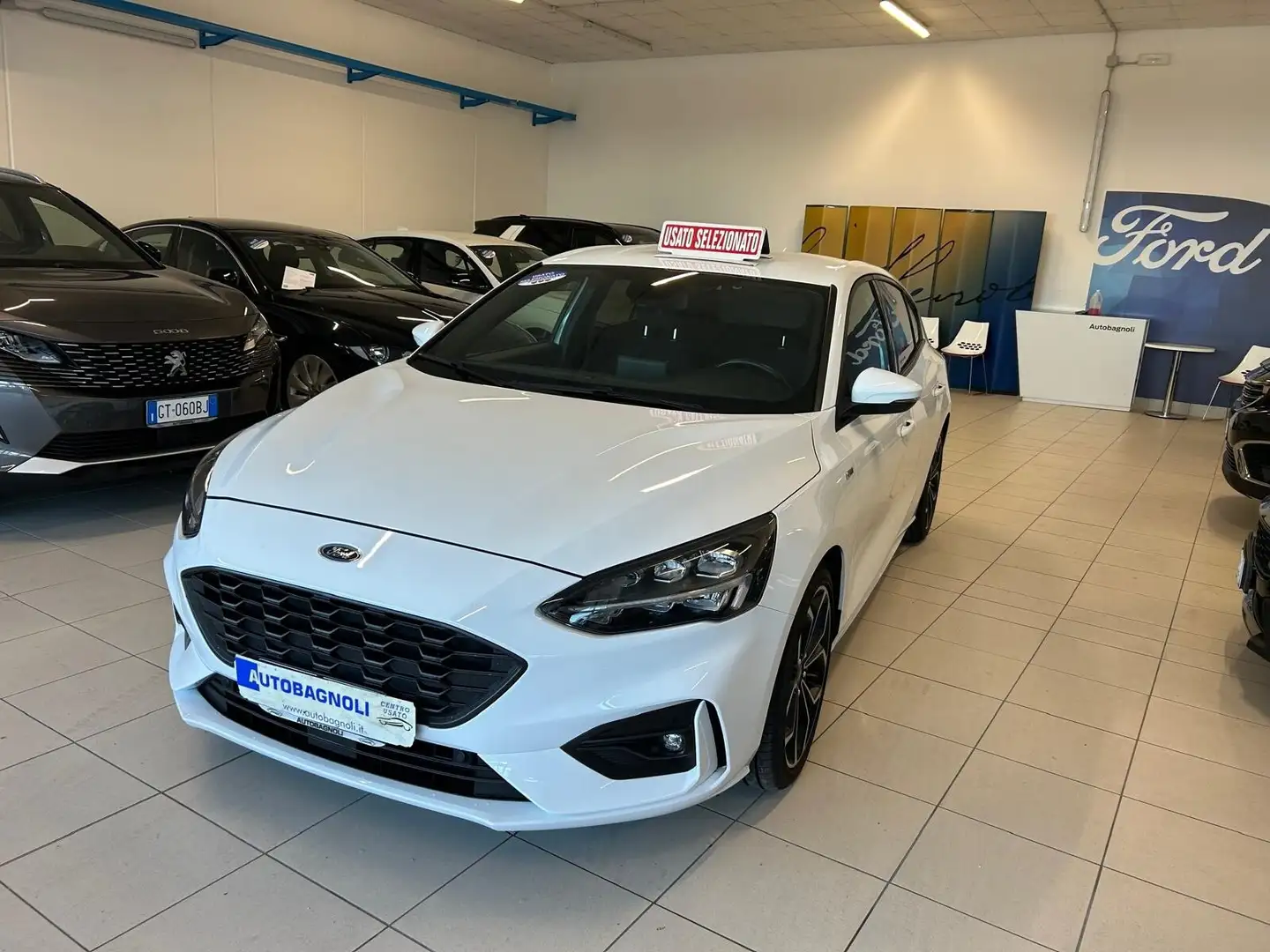 Ford Focus ST LINE 1.0 EcoBoost 125 CV 6mt 53000 km Blanc - 2