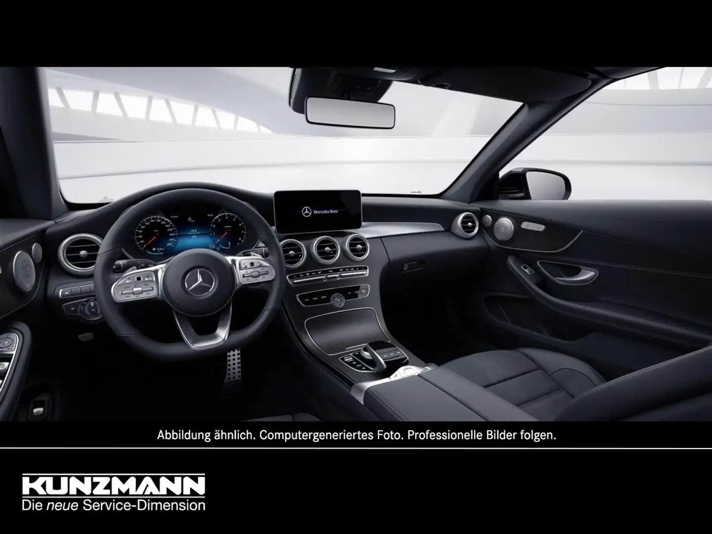 Mercedes-Benz C 400 4M Cabrio AMG Night Burmester 360° AHK Schwarz - 2