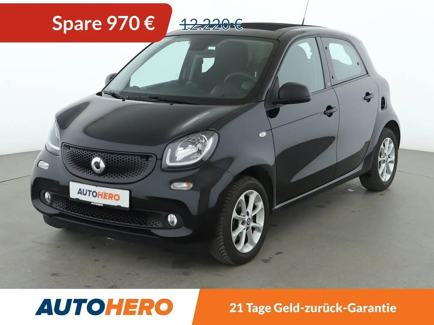 smart forFour 0.9 Turbo passion*NAVI*PDC*SHZ*TEMPO*KLIMA* Noir - 1