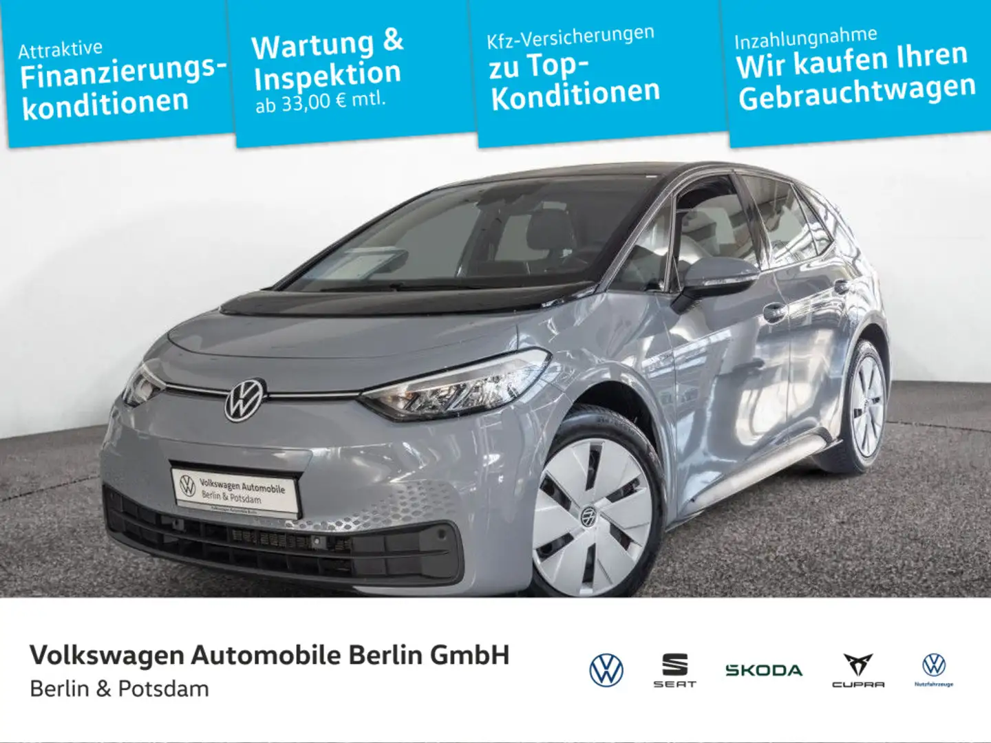 Volkswagen ID.3 Pro Performance Sprachst. Wärmepumpe 1,99 % Grigio - 1