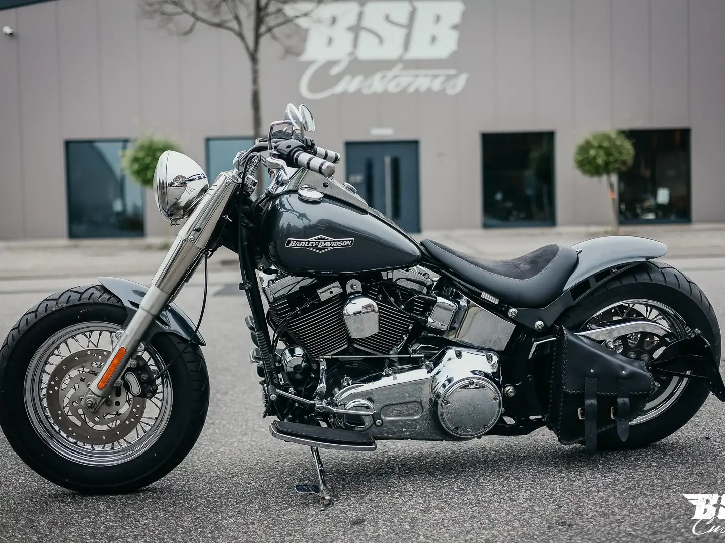 Harley-Davidson Heritage Softail 200 Umbau mit MCJ Anlage und Garantie Schwarz - 2