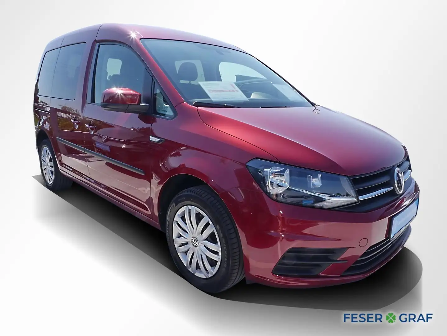 Volkswagen Caddy Life 1.4 TSI Trendline AHK Navi PDC Sitzh. Rot - 2