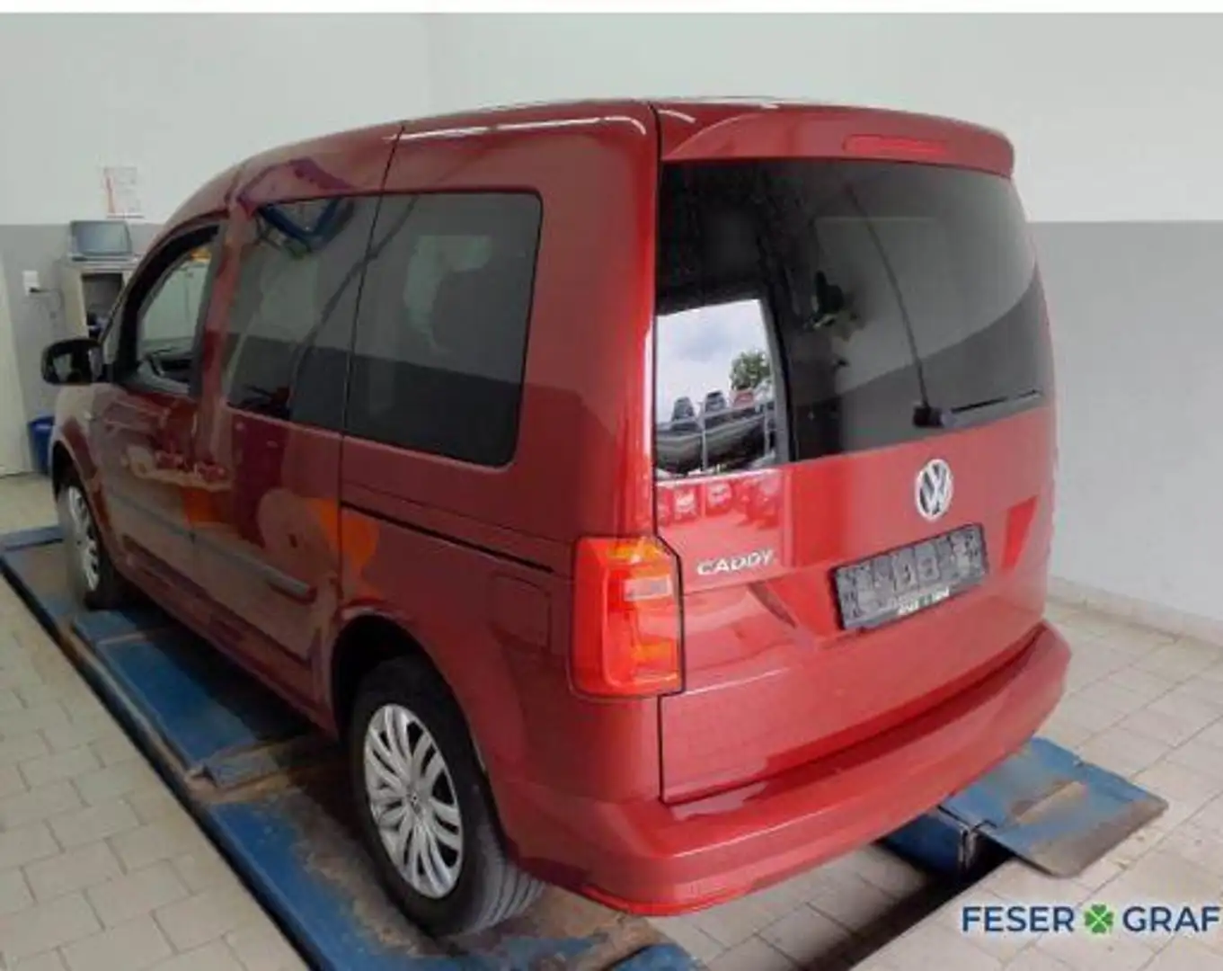 Volkswagen Caddy Life 1.4 TSI Trendline AHK Navi PDC Sitzh. Rot - 2