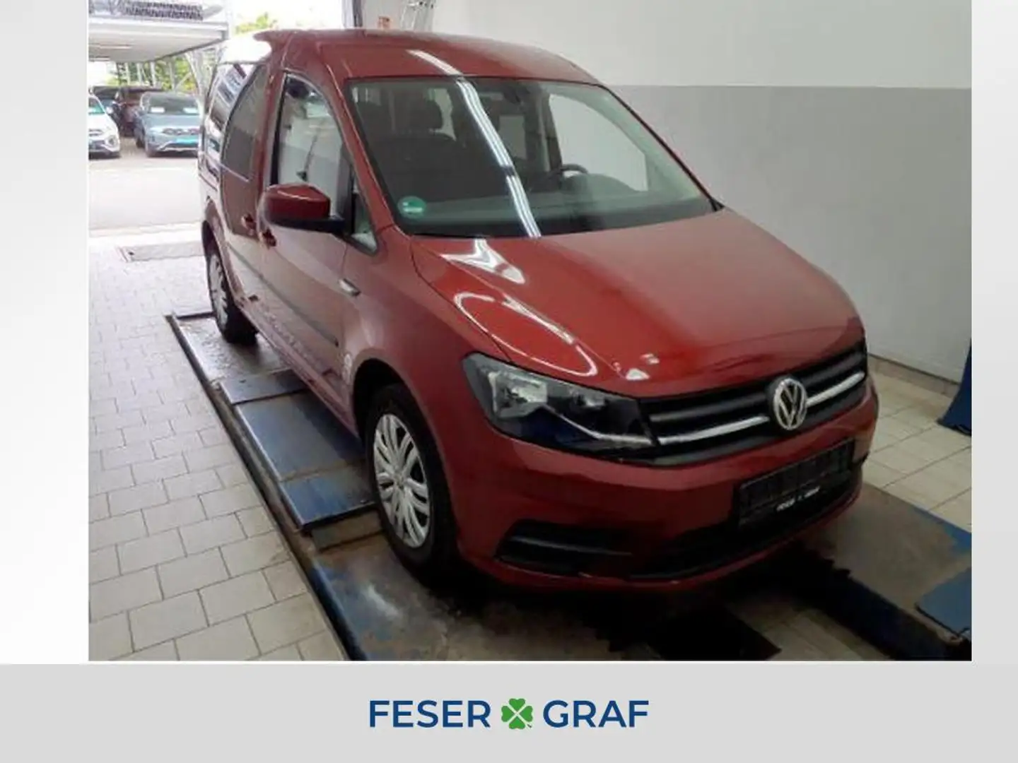 Volkswagen Caddy Life 1.4 TSI Trendline AHK Navi PDC Sitzh. Rot - 1